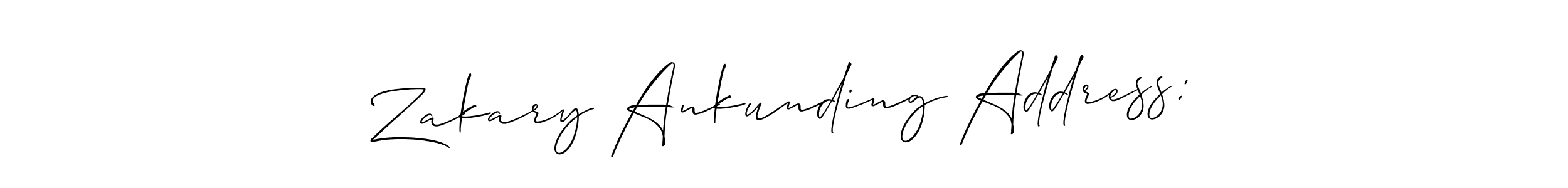 The best way (Allison_Script) to make a short signature is to pick only two or three words in your name. The name Zakary Ankunding Address: include a total of six letters. For converting this name. Zakary Ankunding Address: signature style 2 images and pictures png
