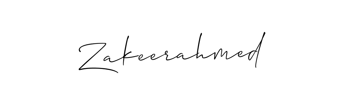 Create a beautiful signature design for name Zakeerahmed. With this signature (Allison_Script) fonts, you can make a handwritten signature for free. Zakeerahmed signature style 2 images and pictures png