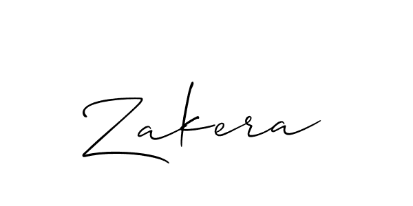 It looks lik you need a new signature style for name Zakera. Design unique handwritten (Allison_Script) signature with our free signature maker in just a few clicks. Zakera signature style 2 images and pictures png