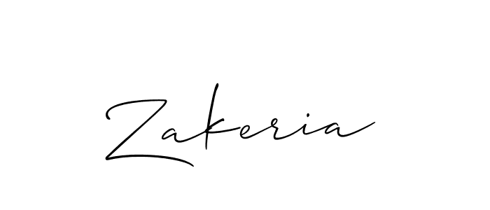 Make a beautiful signature design for name Zakeria. Use this online signature maker to create a handwritten signature for free. Zakeria signature style 2 images and pictures png