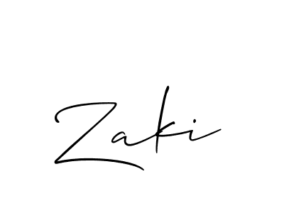 Make a short Zaki signature style. Manage your documents anywhere anytime using Allison_Script. Create and add eSignatures, submit forms, share and send files easily. Zaki signature style 2 images and pictures png
