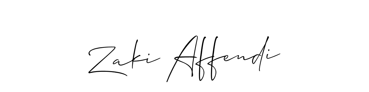 Here are the top 10 professional signature styles for the name Zaki Affendi. These are the best autograph styles you can use for your name. Zaki Affendi signature style 2 images and pictures png