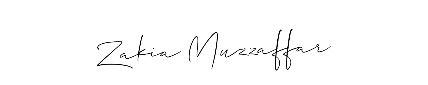 Also You can easily find your signature by using the search form. We will create Zakia Muzzaffar name handwritten signature images for you free of cost using Allison_Script sign style. Zakia Muzzaffar signature style 2 images and pictures png
