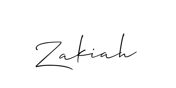 The best way (Allison_Script) to make a short signature is to pick only two or three words in your name. The name Zakiah include a total of six letters. For converting this name. Zakiah signature style 2 images and pictures png