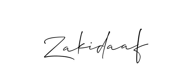 if you are searching for the best signature style for your name Zakidaaf. so please give up your signature search. here we have designed multiple signature styles  using Allison_Script. Zakidaaf signature style 2 images and pictures png