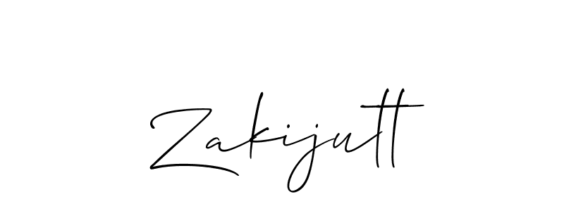 Also You can easily find your signature by using the search form. We will create Zakijutt name handwritten signature images for you free of cost using Allison_Script sign style. Zakijutt signature style 2 images and pictures png