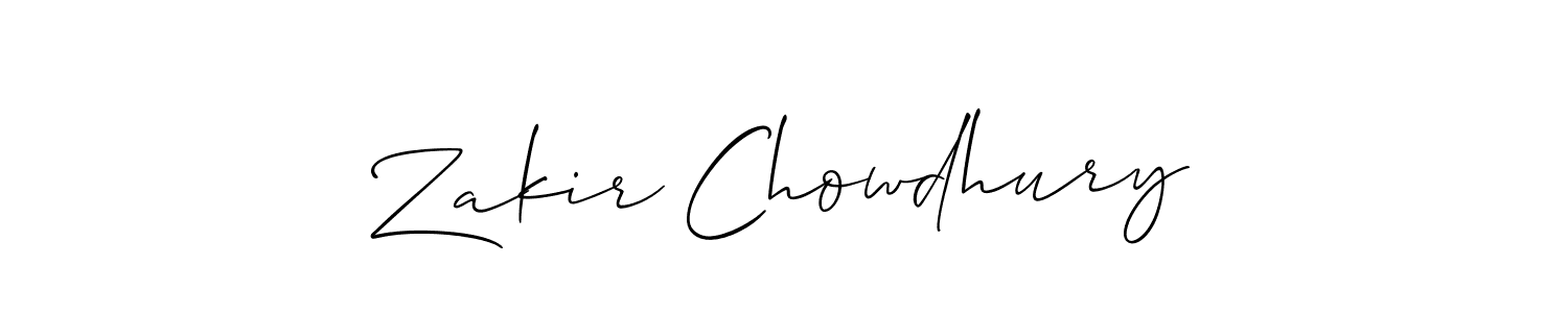 You should practise on your own different ways (Allison_Script) to write your name (Zakir Chowdhury) in signature. don't let someone else do it for you. Zakir Chowdhury signature style 2 images and pictures png