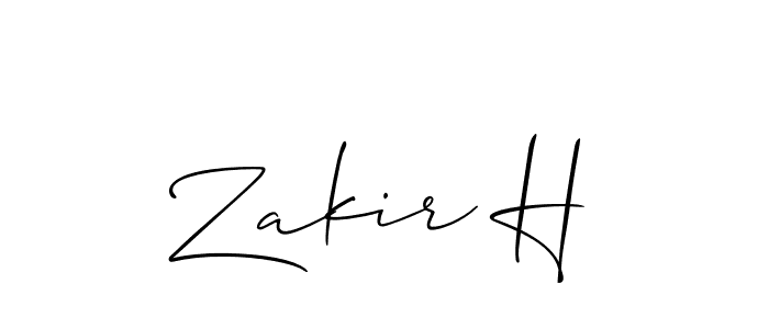 Similarly Allison_Script is the best handwritten signature design. Signature creator online .You can use it as an online autograph creator for name Zakir H. Zakir H signature style 2 images and pictures png