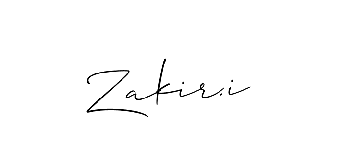 Make a beautiful signature design for name Zakir.i. Use this online signature maker to create a handwritten signature for free. Zakir.i signature style 2 images and pictures png
