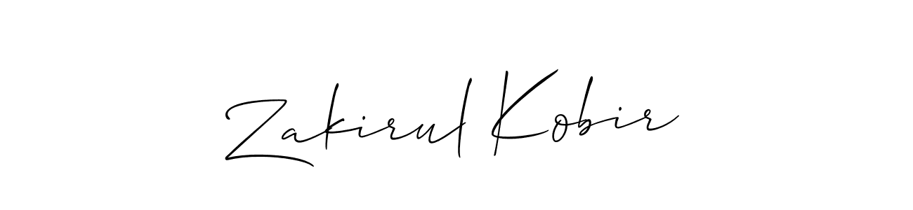 if you are searching for the best signature style for your name Zakirul Kobir. so please give up your signature search. here we have designed multiple signature styles  using Allison_Script. Zakirul Kobir signature style 2 images and pictures png