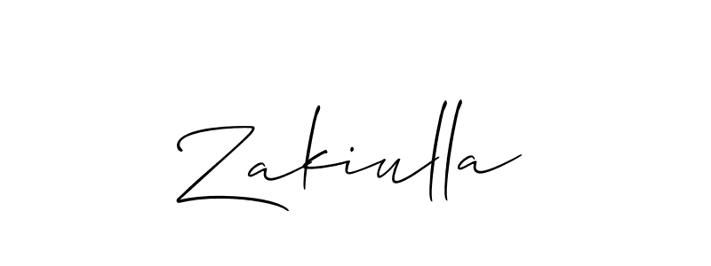 Also we have Zakiulla name is the best signature style. Create professional handwritten signature collection using Allison_Script autograph style. Zakiulla signature style 2 images and pictures png