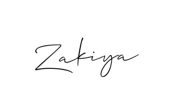 It looks lik you need a new signature style for name Zakiya. Design unique handwritten (Allison_Script) signature with our free signature maker in just a few clicks. Zakiya signature style 2 images and pictures png