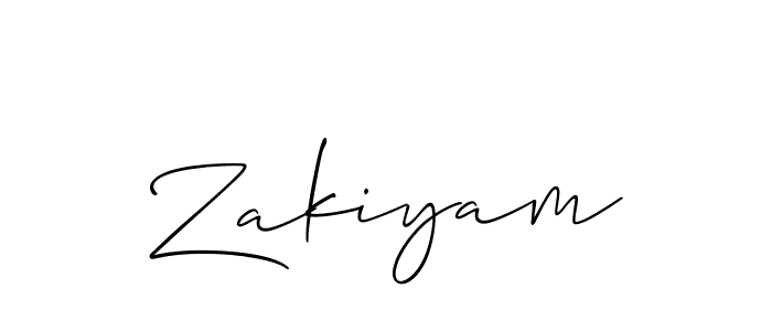Once you've used our free online signature maker to create your best signature Allison_Script style, it's time to enjoy all of the benefits that Zakiyam name signing documents. Zakiyam signature style 2 images and pictures png