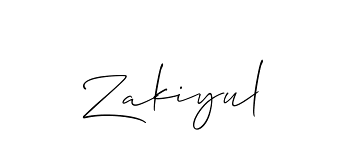 Make a short Zakiyul signature style. Manage your documents anywhere anytime using Allison_Script. Create and add eSignatures, submit forms, share and send files easily. Zakiyul signature style 2 images and pictures png