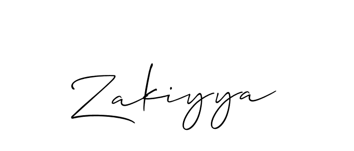 It looks lik you need a new signature style for name Zakiyya. Design unique handwritten (Allison_Script) signature with our free signature maker in just a few clicks. Zakiyya signature style 2 images and pictures png