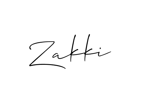 You should practise on your own different ways (Allison_Script) to write your name (Zakki) in signature. don't let someone else do it for you. Zakki signature style 2 images and pictures png