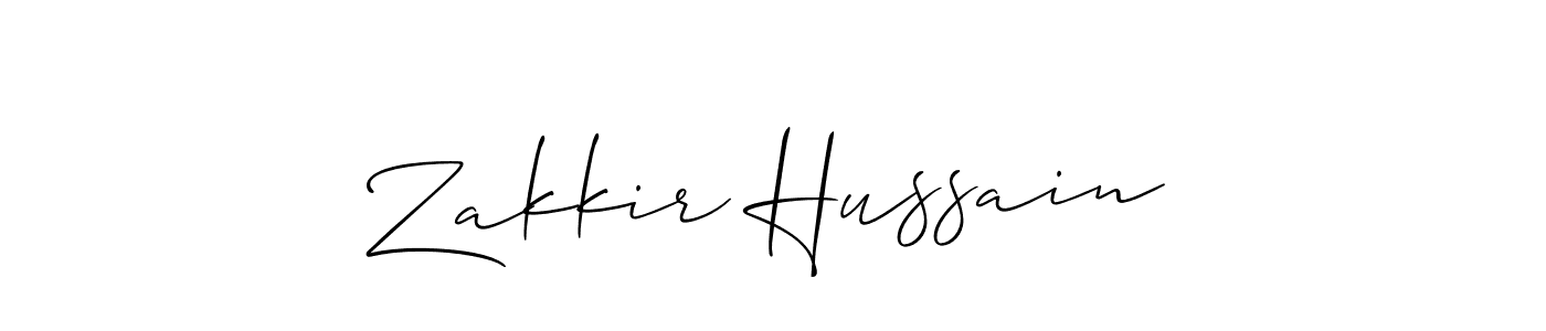 Create a beautiful signature design for name Zakkir Hussain. With this signature (Allison_Script) fonts, you can make a handwritten signature for free. Zakkir Hussain signature style 2 images and pictures png