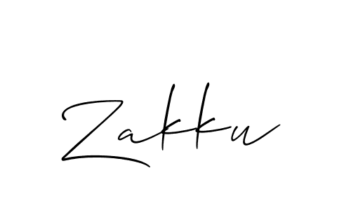Create a beautiful signature design for name Zakku. With this signature (Allison_Script) fonts, you can make a handwritten signature for free. Zakku signature style 2 images and pictures png