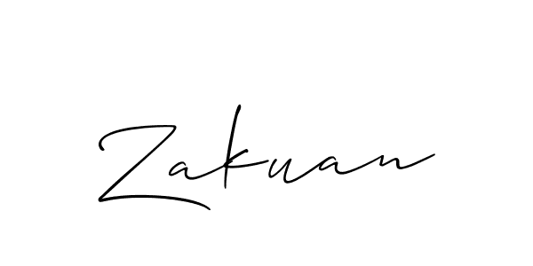 if you are searching for the best signature style for your name Zakuan. so please give up your signature search. here we have designed multiple signature styles  using Allison_Script. Zakuan signature style 2 images and pictures png