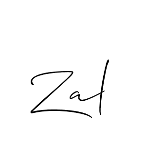 Zal stylish signature style. Best Handwritten Sign (Allison_Script) for my name. Handwritten Signature Collection Ideas for my name Zal. Zal signature style 2 images and pictures png
