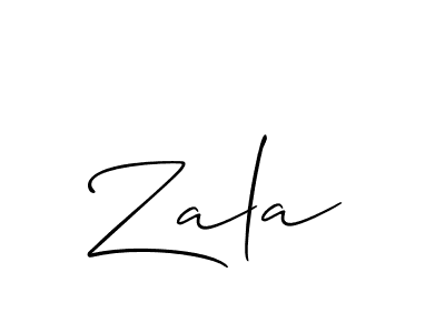 Best and Professional Signature Style for Zala. Allison_Script Best Signature Style Collection. Zala signature style 2 images and pictures png
