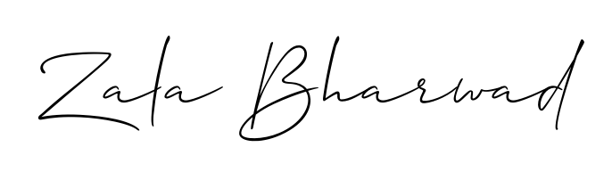 Zala Bharwad stylish signature style. Best Handwritten Sign (Allison_Script) for my name. Handwritten Signature Collection Ideas for my name Zala Bharwad. Zala Bharwad signature style 2 images and pictures png