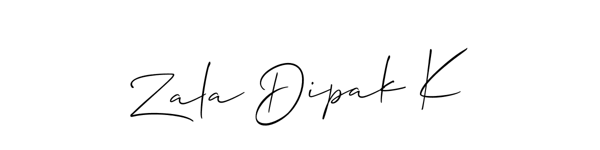 Once you've used our free online signature maker to create your best signature Allison_Script style, it's time to enjoy all of the benefits that Zala Dipak K name signing documents. Zala Dipak K signature style 2 images and pictures png