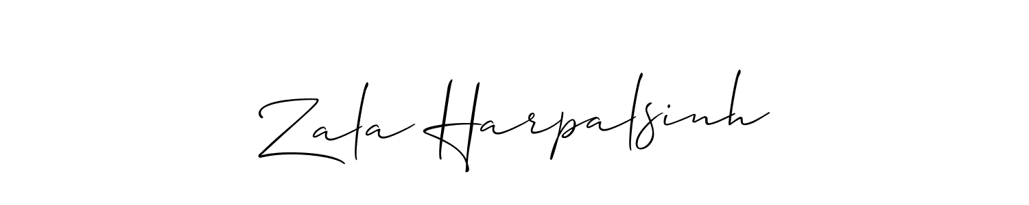 Here are the top 10 professional signature styles for the name Zala Harpalsinh. These are the best autograph styles you can use for your name. Zala Harpalsinh signature style 2 images and pictures png