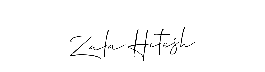 Make a beautiful signature design for name Zala Hitesh. Use this online signature maker to create a handwritten signature for free. Zala Hitesh signature style 2 images and pictures png