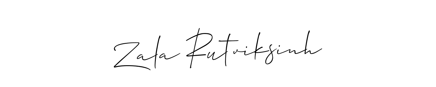 How to Draw Zala Rutviksinh signature style? Allison_Script is a latest design signature styles for name Zala Rutviksinh. Zala Rutviksinh signature style 2 images and pictures png