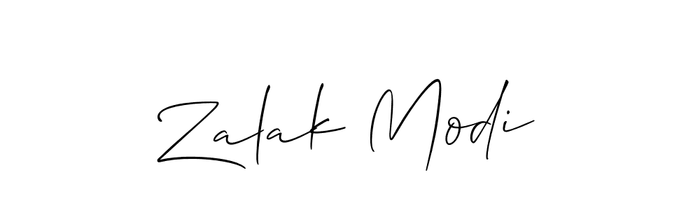 How to make Zalak Modi signature? Allison_Script is a professional autograph style. Create handwritten signature for Zalak Modi name. Zalak Modi signature style 2 images and pictures png