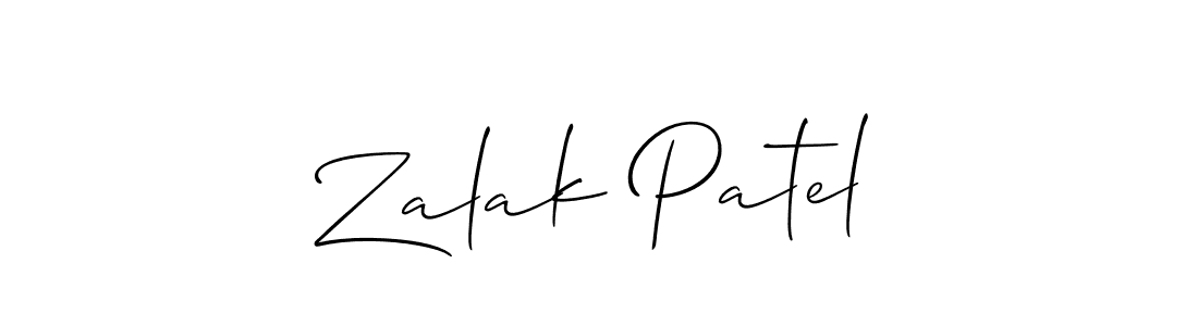 Make a short Zalak Patel signature style. Manage your documents anywhere anytime using Allison_Script. Create and add eSignatures, submit forms, share and send files easily. Zalak Patel signature style 2 images and pictures png