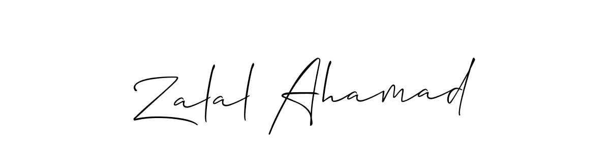 This is the best signature style for the Zalal Ahamad name. Also you like these signature font (Allison_Script). Mix name signature. Zalal Ahamad signature style 2 images and pictures png