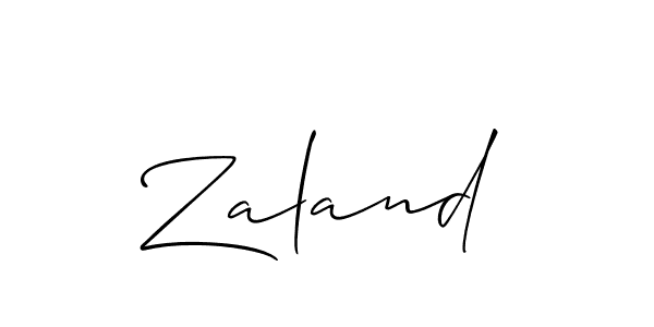 Create a beautiful signature design for name Zaland. With this signature (Allison_Script) fonts, you can make a handwritten signature for free. Zaland signature style 2 images and pictures png