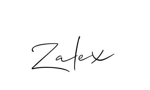 Best and Professional Signature Style for Zalex. Allison_Script Best Signature Style Collection. Zalex signature style 2 images and pictures png