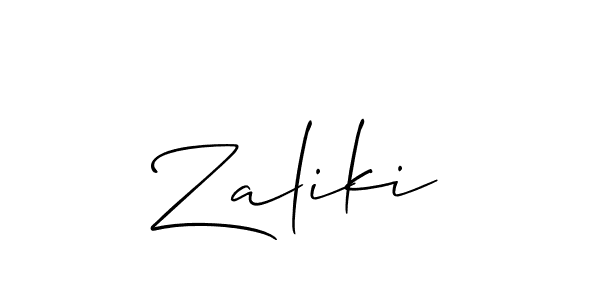 You can use this online signature creator to create a handwritten signature for the name Zaliki. This is the best online autograph maker. Zaliki signature style 2 images and pictures png