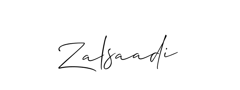 Here are the top 10 professional signature styles for the name Zalsaadi. These are the best autograph styles you can use for your name. Zalsaadi signature style 2 images and pictures png