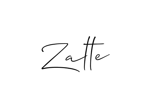 Best and Professional Signature Style for Zalte. Allison_Script Best Signature Style Collection. Zalte signature style 2 images and pictures png