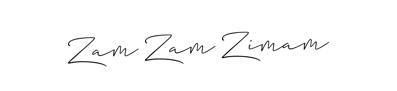 Also we have Zam Zam Zimam name is the best signature style. Create professional handwritten signature collection using Allison_Script autograph style. Zam Zam Zimam signature style 2 images and pictures png