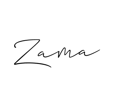 Zama stylish signature style. Best Handwritten Sign (Allison_Script) for my name. Handwritten Signature Collection Ideas for my name Zama. Zama signature style 2 images and pictures png