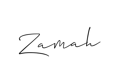 if you are searching for the best signature style for your name Zamah. so please give up your signature search. here we have designed multiple signature styles  using Allison_Script. Zamah signature style 2 images and pictures png