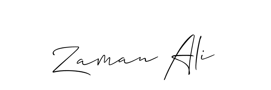 Make a beautiful signature design for name Zaman Ali. With this signature (Allison_Script) style, you can create a handwritten signature for free. Zaman Ali signature style 2 images and pictures png