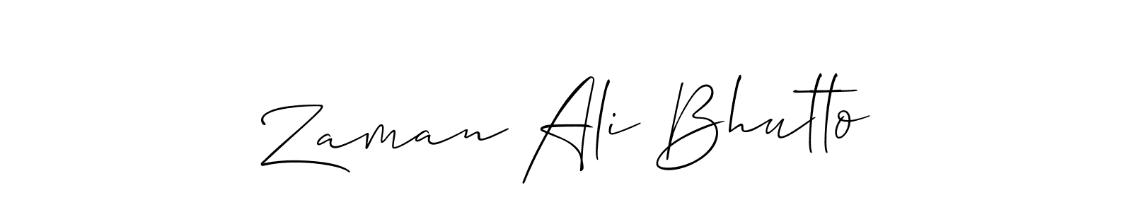 Zaman Ali Bhutto stylish signature style. Best Handwritten Sign (Allison_Script) for my name. Handwritten Signature Collection Ideas for my name Zaman Ali Bhutto. Zaman Ali Bhutto signature style 2 images and pictures png
