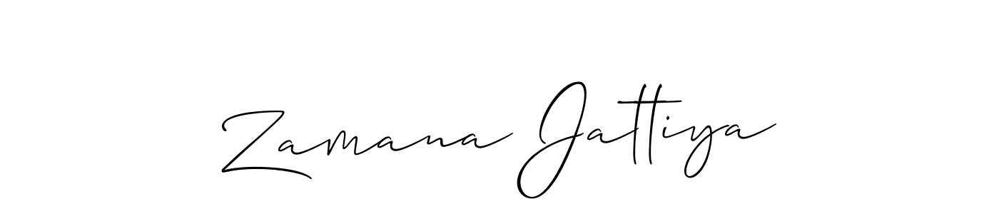 Best and Professional Signature Style for Zamana Jattiya. Allison_Script Best Signature Style Collection. Zamana Jattiya signature style 2 images and pictures png