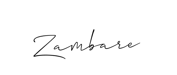 Make a beautiful signature design for name Zambare. Use this online signature maker to create a handwritten signature for free. Zambare signature style 2 images and pictures png