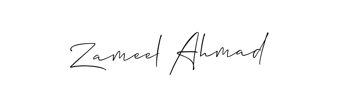 Make a short Zameel Ahmad signature style. Manage your documents anywhere anytime using Allison_Script. Create and add eSignatures, submit forms, share and send files easily. Zameel Ahmad signature style 2 images and pictures png