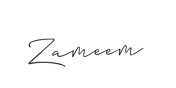 Once you've used our free online signature maker to create your best signature Allison_Script style, it's time to enjoy all of the benefits that Zameem name signing documents. Zameem signature style 2 images and pictures png