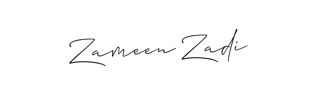 if you are searching for the best signature style for your name Zameen Zadi. so please give up your signature search. here we have designed multiple signature styles  using Allison_Script. Zameen Zadi signature style 2 images and pictures png