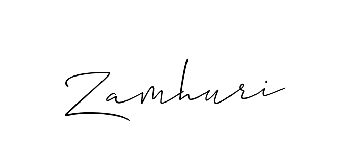 Best and Professional Signature Style for Zamhuri. Allison_Script Best Signature Style Collection. Zamhuri signature style 2 images and pictures png