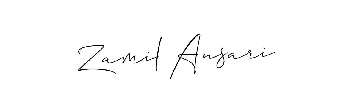 You can use this online signature creator to create a handwritten signature for the name Zamil Ansari. This is the best online autograph maker. Zamil Ansari signature style 2 images and pictures png